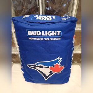Bud Light Toronto Blue Jays Backpack Cooler 24 Can Insulated Bag READ
